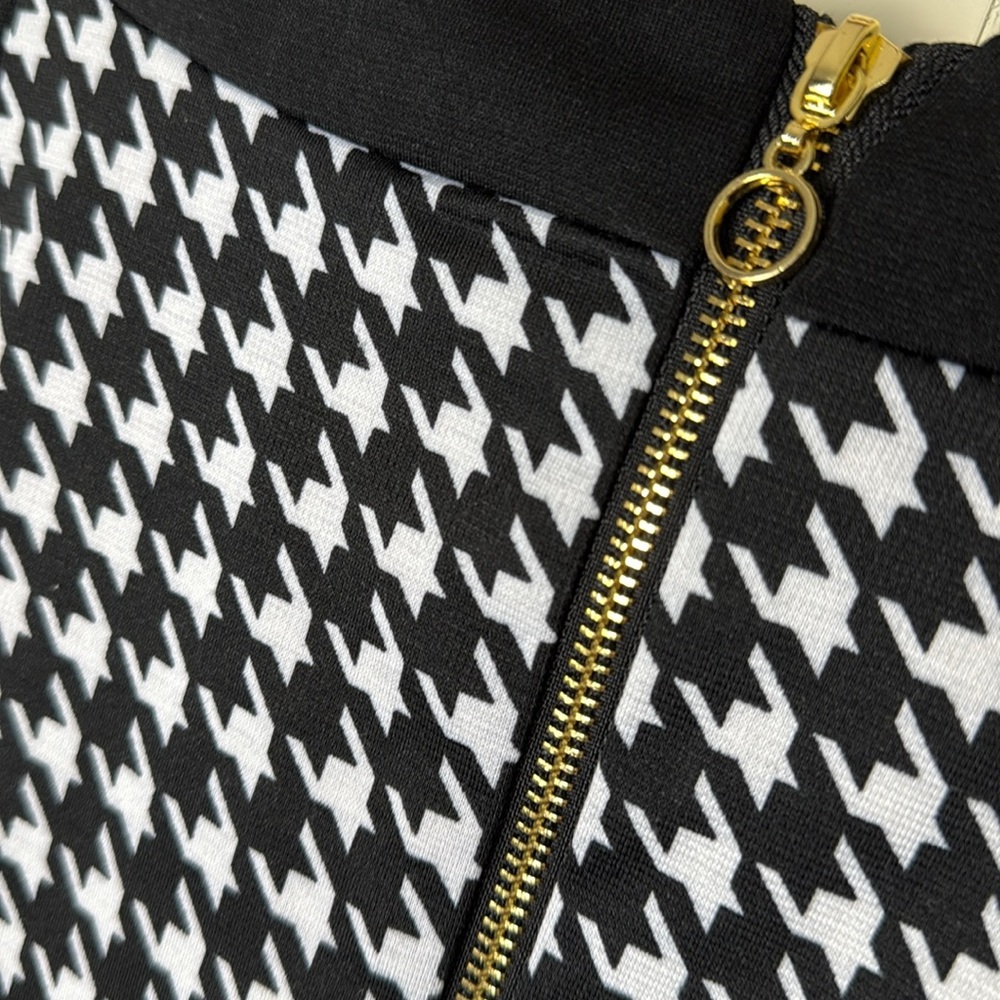 CATO black and white geometric print sleeveless midi XL - Picture 4 of 8